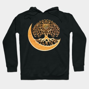 Wonderful elegant tree life with heart Hoodie